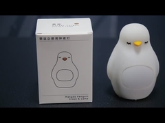 Luminaria nocturna de silicona de pingüino para niños LED Trainer de sueño Reloj de alarma regalo