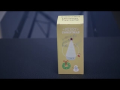Luz nocturna de árbol de Navidad ecológica personalizada con control táctil y función de música